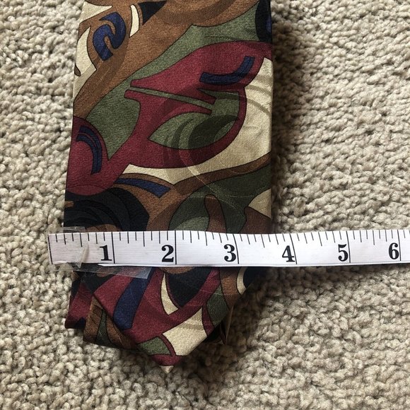 Urban Canvas MEN'S SILK Neck TIE BROWN BURGUNDY GREEN BLUE Brown 4 X 57 - Picture 5 of 9